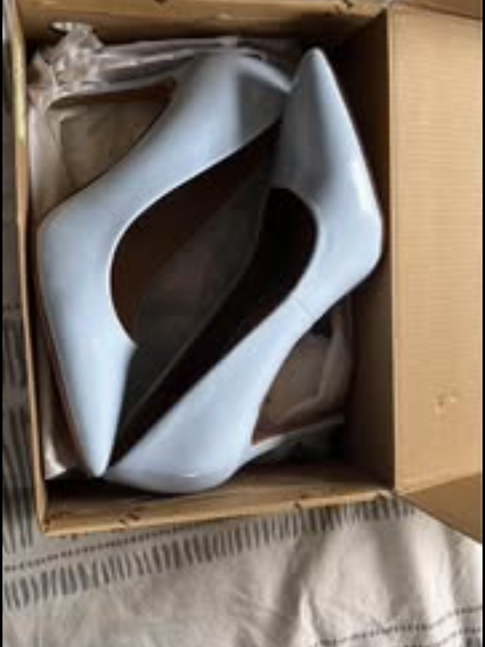 Light Blue Pointed-Toe Women's Pumps - Elegant Heels